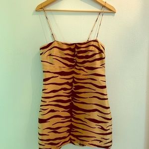 Realisation tiger print mini dress size small